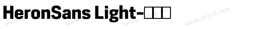 HeronSans Light字体转换